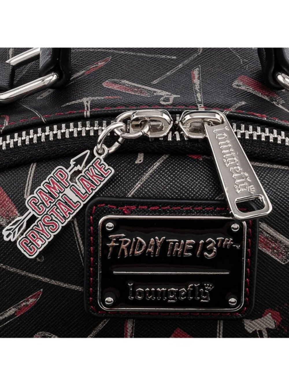 Loungefly Friday the 13th Jason Mask Mini Backpack - Picture 4 of 16